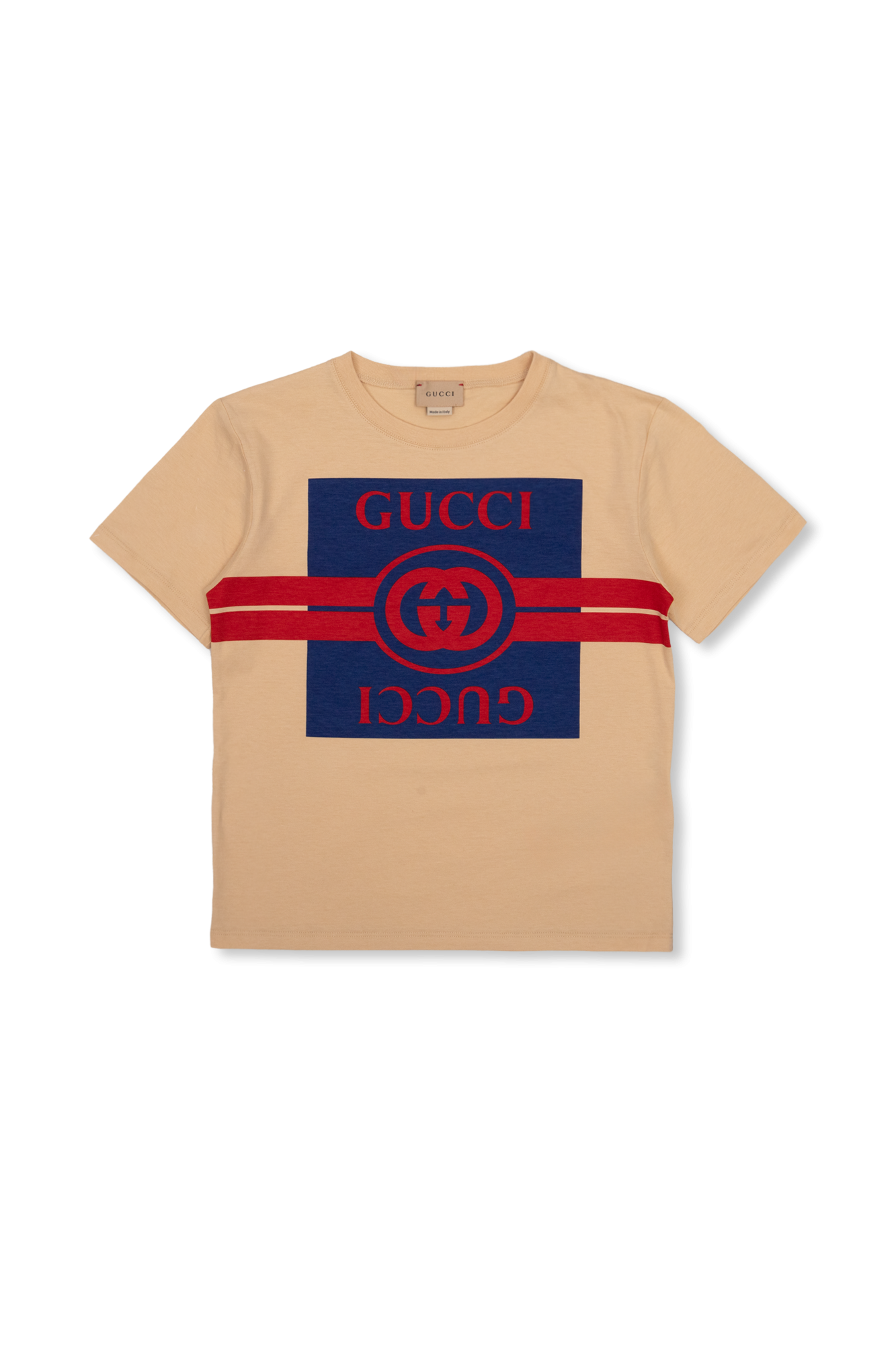 Beige T-shirt with logo Gucci Kids - Vitkac Italy
